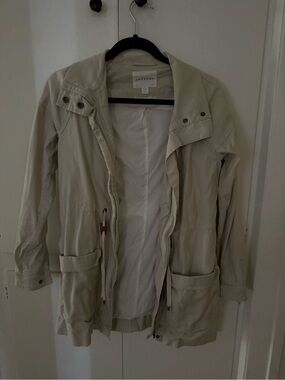 Trenery Light Beige Women's Utility Jacket - Casual Anorak